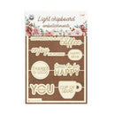 P13 Coffee Break Light Chipboard Embellishments 4"X6" 10 pack*