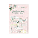P13 Flowerish Ephemera Cardstock Die-cuts 12 pack Frames & Words*