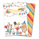 P13 Happy Birthday - Travel Journal 4.25in x 8.25in - 10 White Cards*