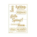 P13 Die-Cut Chipboard Embellishments 4"x6" - Hello Spring