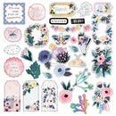 Prima Marketing Spring Abstract Cardstock Ephemera 68 pack - Elements with Foil Details*