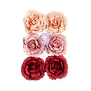 Prima Marketing Paper Flowers 6/Pkg Queen Of Hearts, Lost In Wonderland*