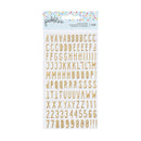 Pebbles All The Cake Puffy Stickers 4"x 6" 120/Pkg - Alpha w/Foil Finish*