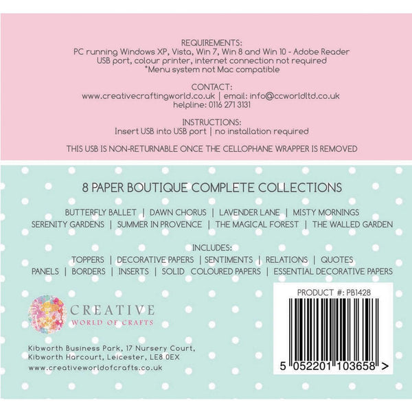 The Paper Boutique Paper Pantry Vol 1 USB Collection*