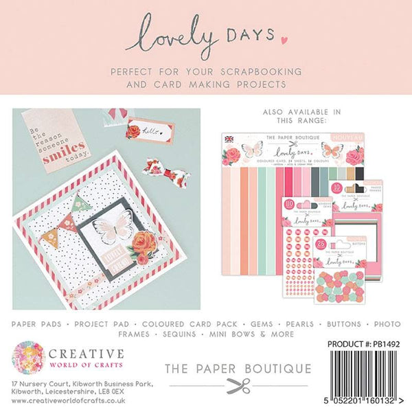 The Paper Boutique Lovely Days 8"X 8" Paper Pad*