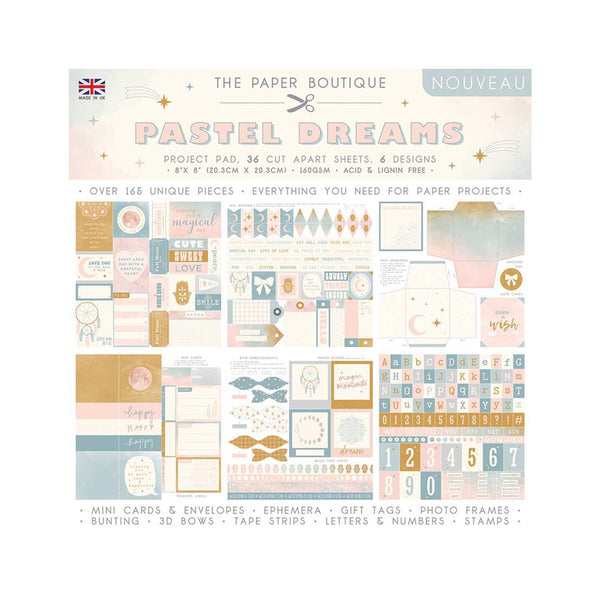 The Paper Boutique - Pastel Dreams 8x8inch Project Pad