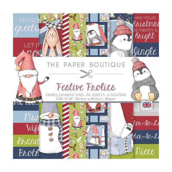 The Paper Boutique - Festive Frolics 8"x8" Embellishment Pad*