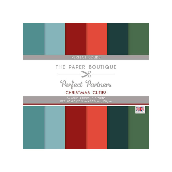 The Paper Boutique Perfect Partners - Christmas Cuties 8" x 8" - 36 Sheets - Perfect Solids*