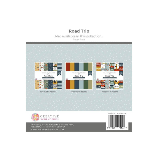The Paper Boutique - Perfect Partners Road Trip 8"x 8" Embellishments*