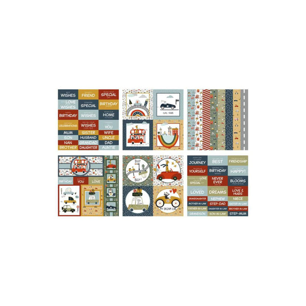 The Paper Boutique - Perfect Partners Road Trip 8"x 8" Embellishments*