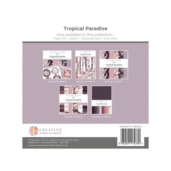 The Paper Boutique - Tropical Paradise 8"x8" Decorative Papers*