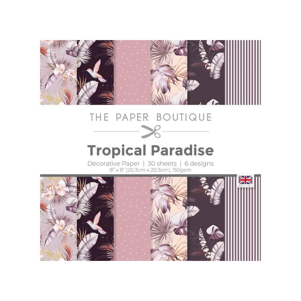The Paper Boutique - Tropical Paradise 8"x8" Decorative Papers*