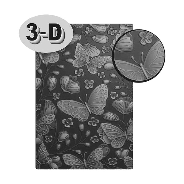 Poppy Crafts 3D Embossing Folder #53 - Sweet Butterflies