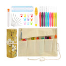 Poppy Crafts Crochet Hook Set & Accessories - Yellow Floral