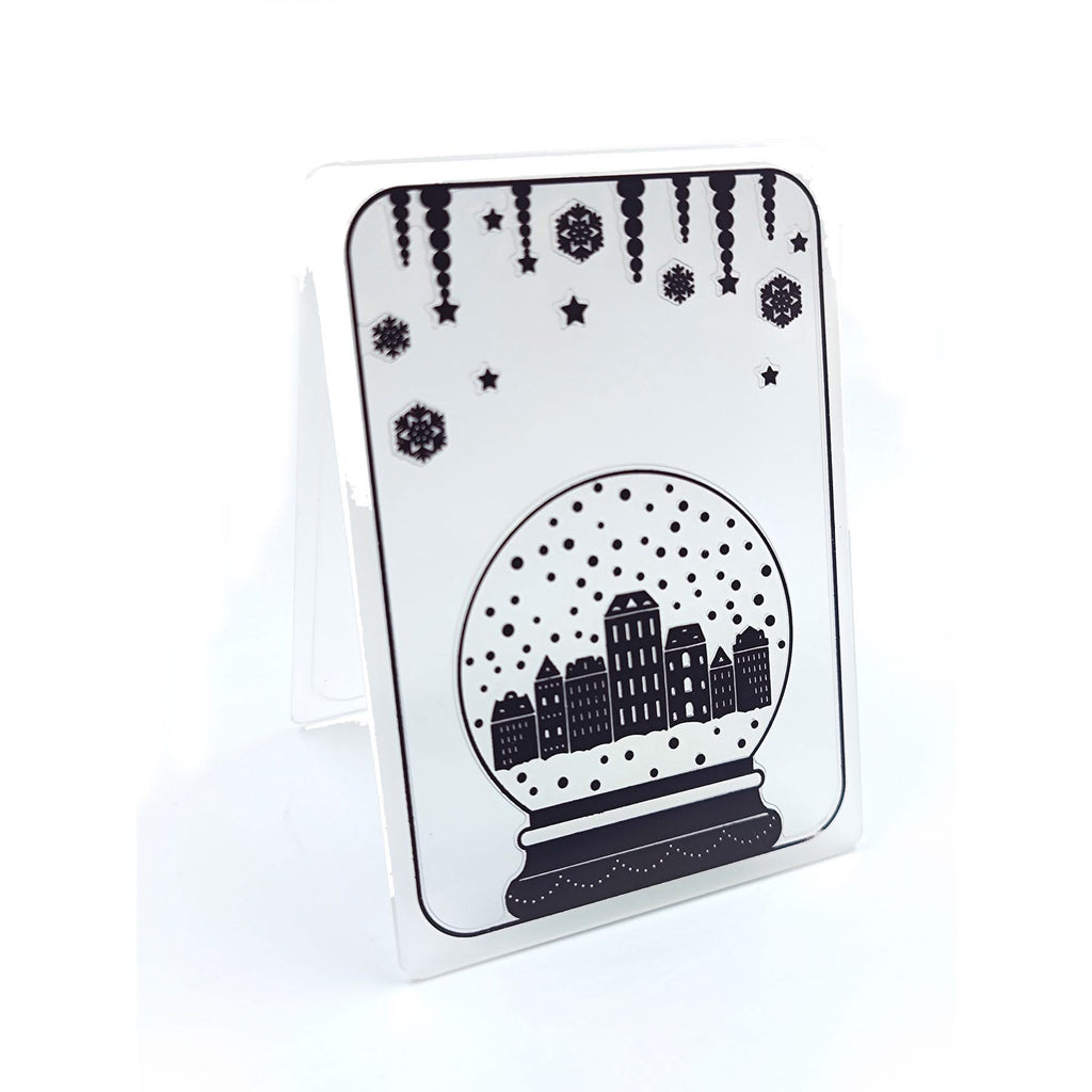 Poppy Crafts Embossing Folder 207 4"x6" Snow Globe