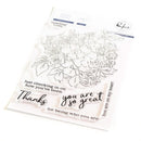 Pinkfresh Studio Clear Stamp Set 4"X6" Handpicked Flowers