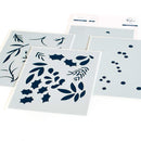 Pinkfresh Studio Stencils 4.25"X5.25" 4 pack Festive Leaves Background Layering*