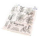 Pinkfresh Studio Clear Stamp Set 6"X8" (15.2cm x 20.3cm) Happy For You*