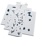 Pinkfresh Studio Stencils 4"X9" 6pack Tuberose Layering