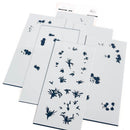 Pinkfresh Studio Stencils 4"X9" 6pack Rainbow Daisies Layering