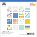 Pinkfresh Studio Single-Sided Paper Pack 6in x 6in 32 pack - Let's Stay Home, 16 Designs/2 Each*