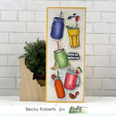 Picket Fence Studios 4"x 8" Stamp Set - Drink Your Greens*