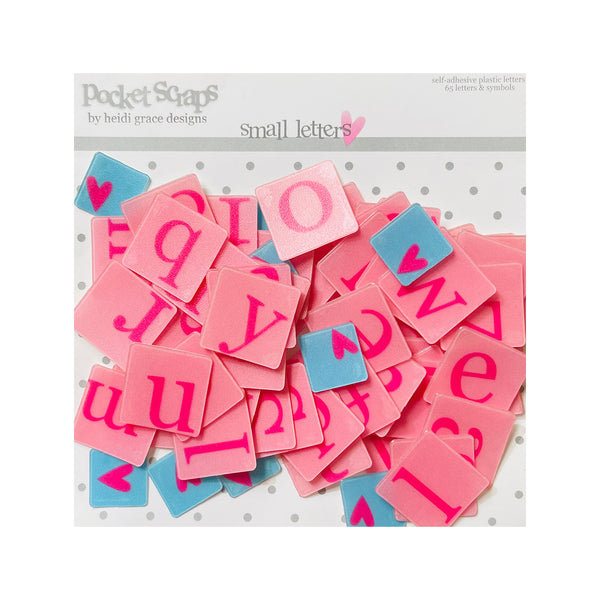 Heidi Grace Pocket Scraps - Square Small Letters - Loving You