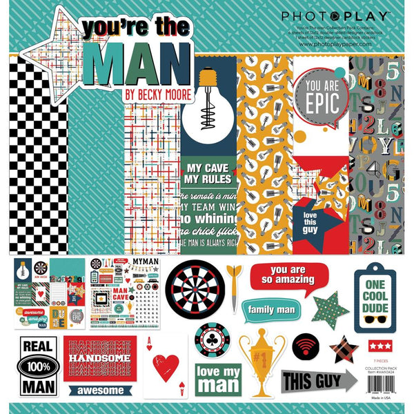 PhotoPlay Collection Pack 12"X12" - You're The Man