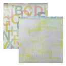 Pink Paislee Colour Wash 12x12 D/Sided Cardstock - Single Sheet - Colour Wheel*