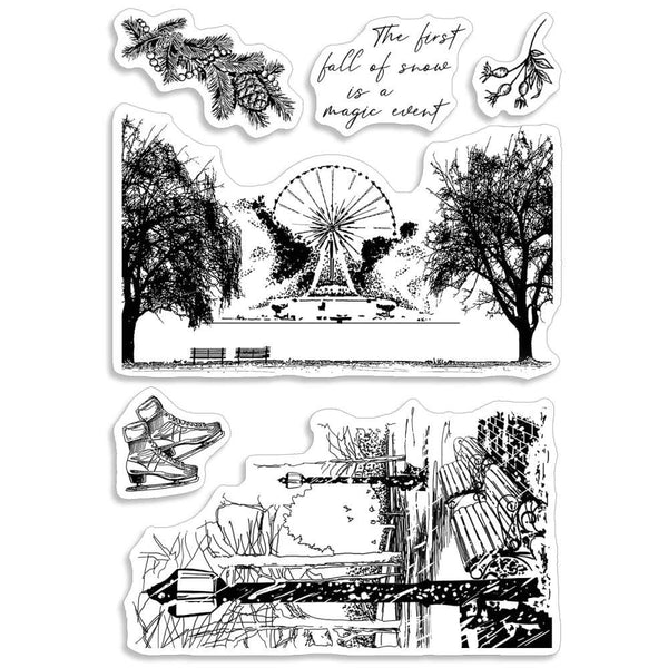 Ciao Bella Stamping Art Clear Stamps 4"X6" - The First Fall Of Snow*