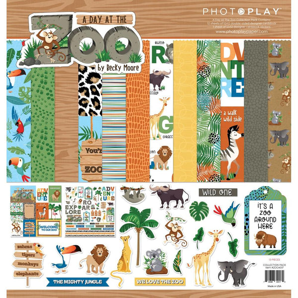 PhotoPlay Collection Pack 12"X12" A Day At The Zoo*