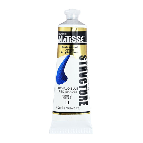Matisse Structure Paint 75mL - Phthalo Blue (Red Shade)