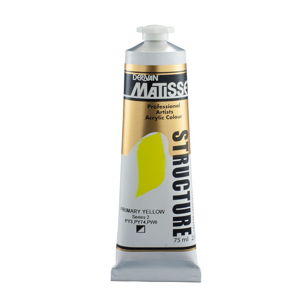Matisse Structure Paint 75mL - Primary Yellow