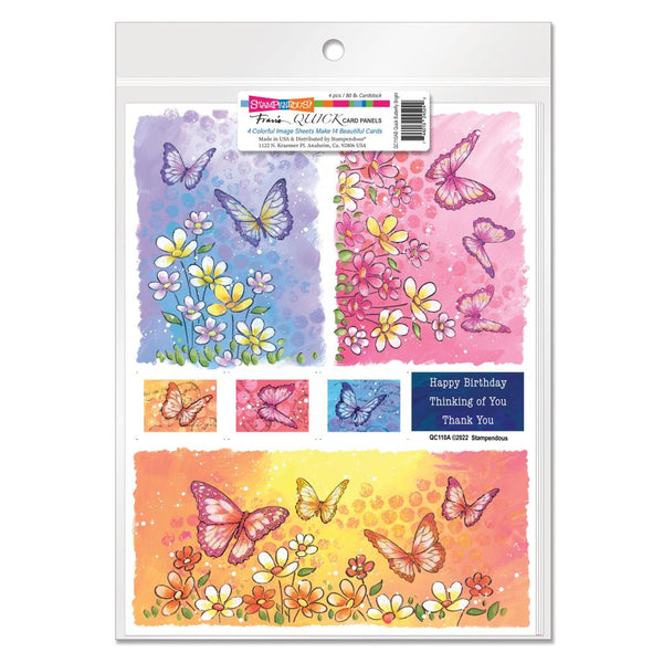 Stampendous Quick Card Panels - Butterfly Bright*