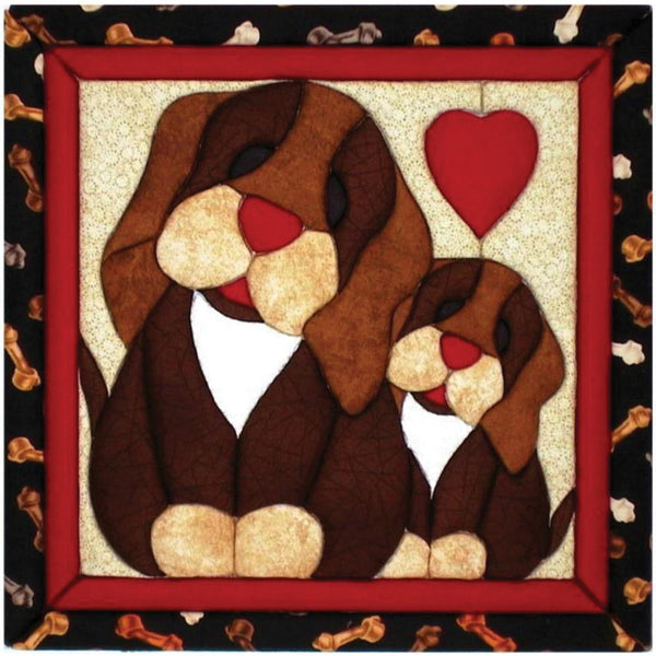 Quilt-Magic No Sew Wall Hanging Kit - Puppy Love*