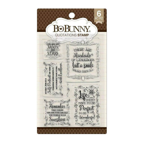 BoBunny Clear Stamps - Quotations