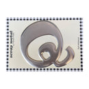 Pressed Petals - Letter Q - Large - Silver*