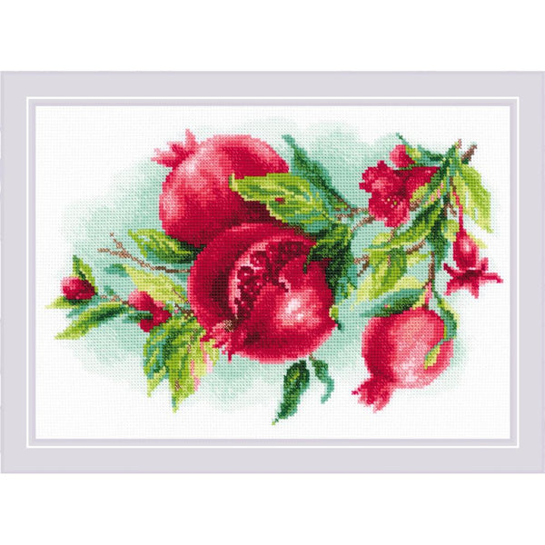 RIOLIS Counted Cross Stitch Kit 11.75"X8.25" Juicy Pomegranate (14 Count)*