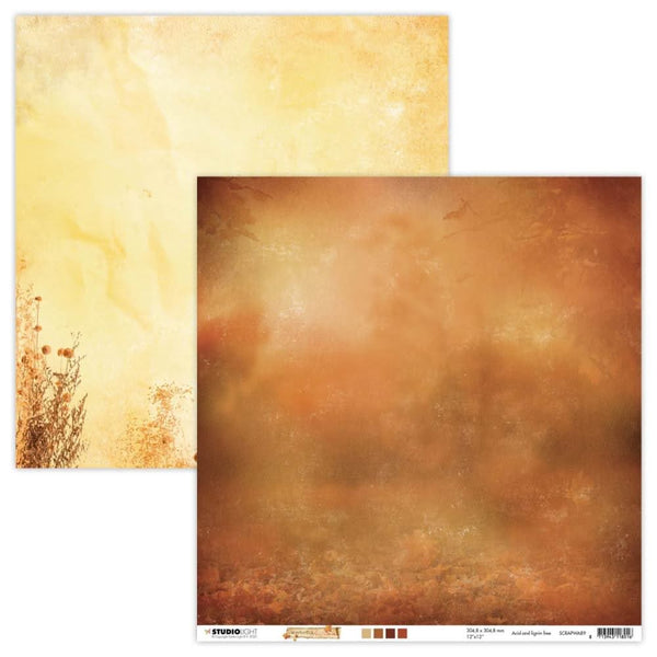 Studio Light Wonderful Autumn Double-Sided Cardstock 12in x 12in - NR. 89*