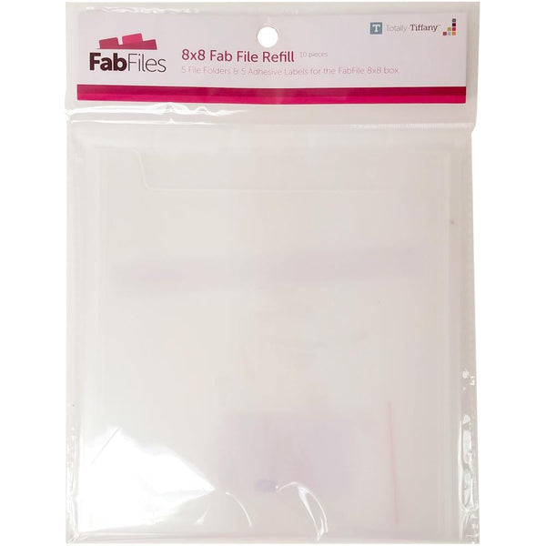 Totally-Tiffany Fab File Pockets 5 pack  8in x 8in*