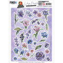 Find It Trading Yvonne Creations Punchout Sheet - Very Purple - Small Elements A