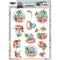 Find It Trading Yvonne Creations 3D Punchout Sheet Beach, Summer Vibes