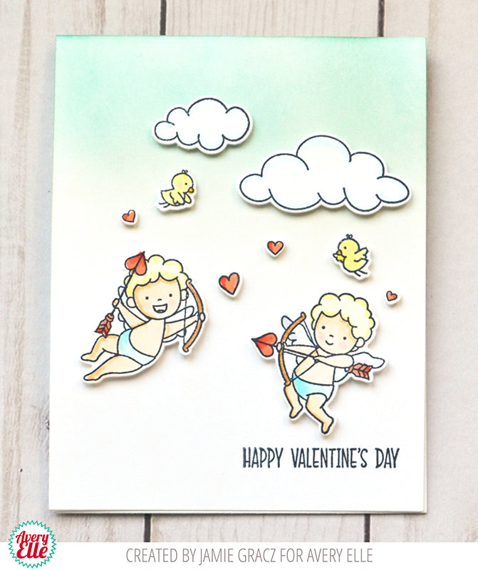 Avery Elle Clear Stamp Set 4in x 6in - Cupids*