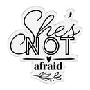 Crafter's Companion Clear Acrylic Stamps - Not Afraid*