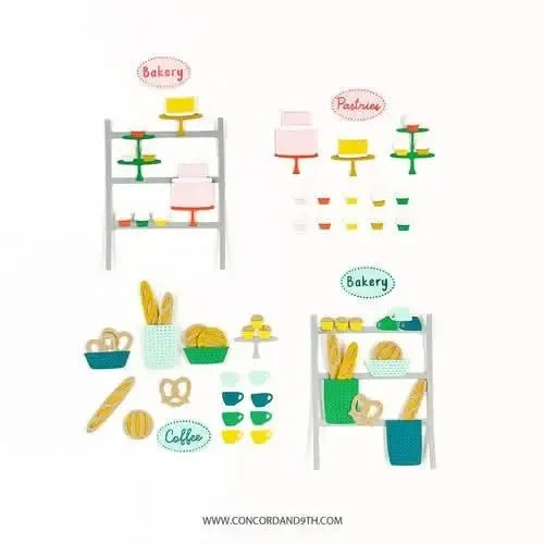 Concord & 9th clear stamps Bake Shoppe (7.6cm x 10cm)*