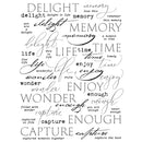 49 And Market Essential Defining Words 01 Rub-Ons - 6"x 8" 2 Sheets