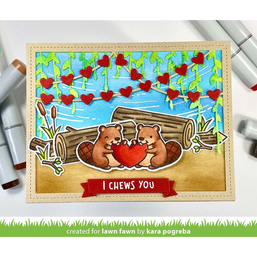 Lawn Fawn Clear Stamps 4"X6" (10cm x 15.25cm) Wood You Be Mine?