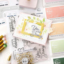 Pinkfresh Studio Clear Stamp Set 6"X8" (15.2cm x 20.3cm) Happy For You*