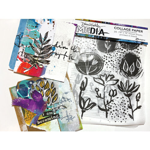 Dina Wakley Mixed Media Collage Sparks Collection 3