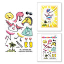 Stampendous FransFormer Fun Clear Stamps FransFormer - Feathers*